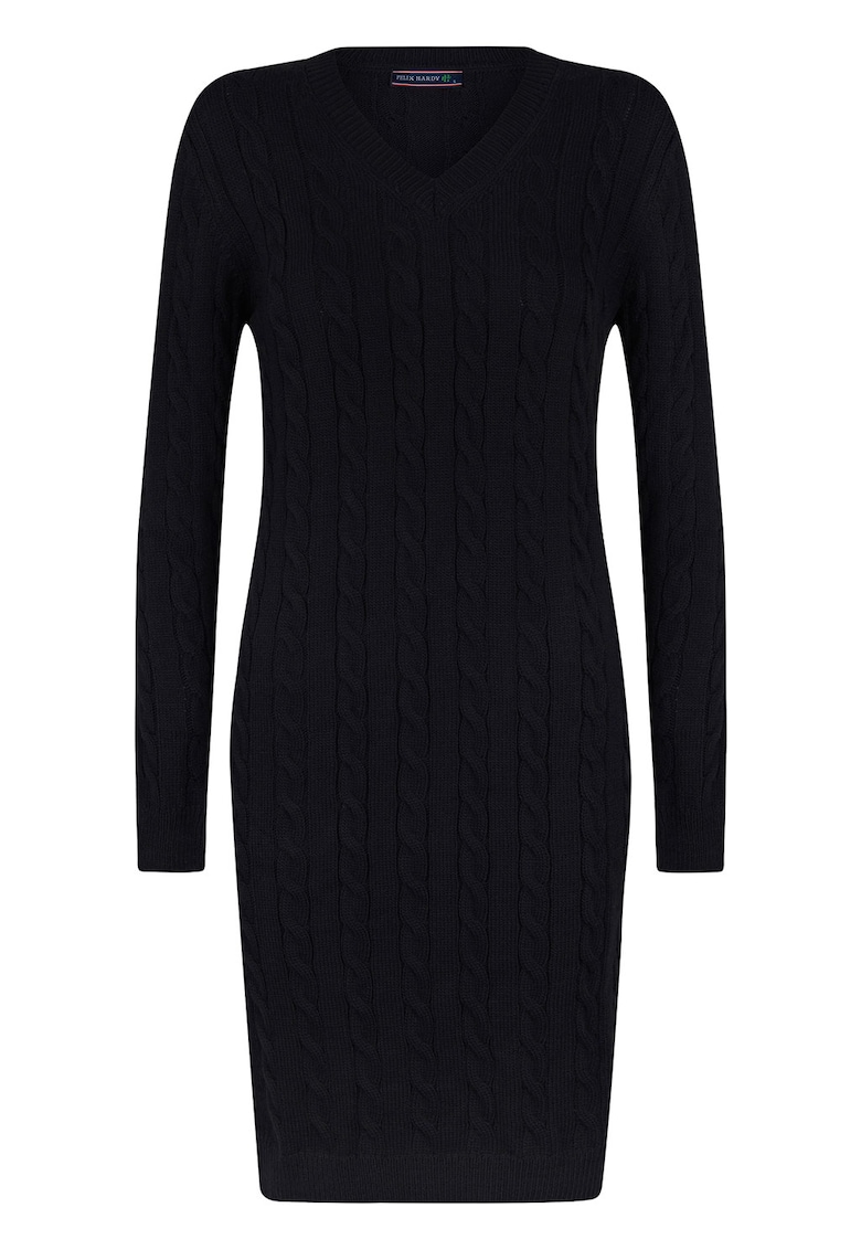 Rochie midi din amestec de lana