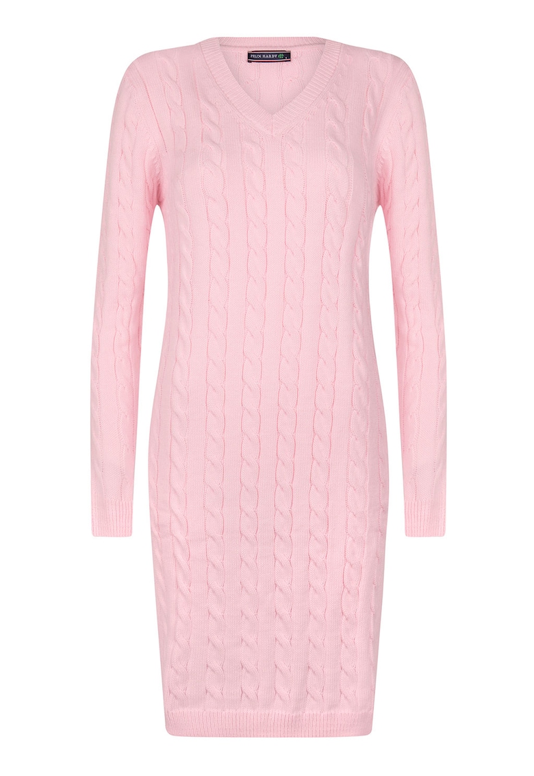 Rochie midi din amestec de lana