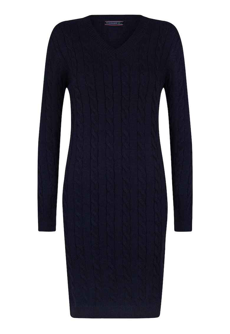 Rochie midi din amestec de lana