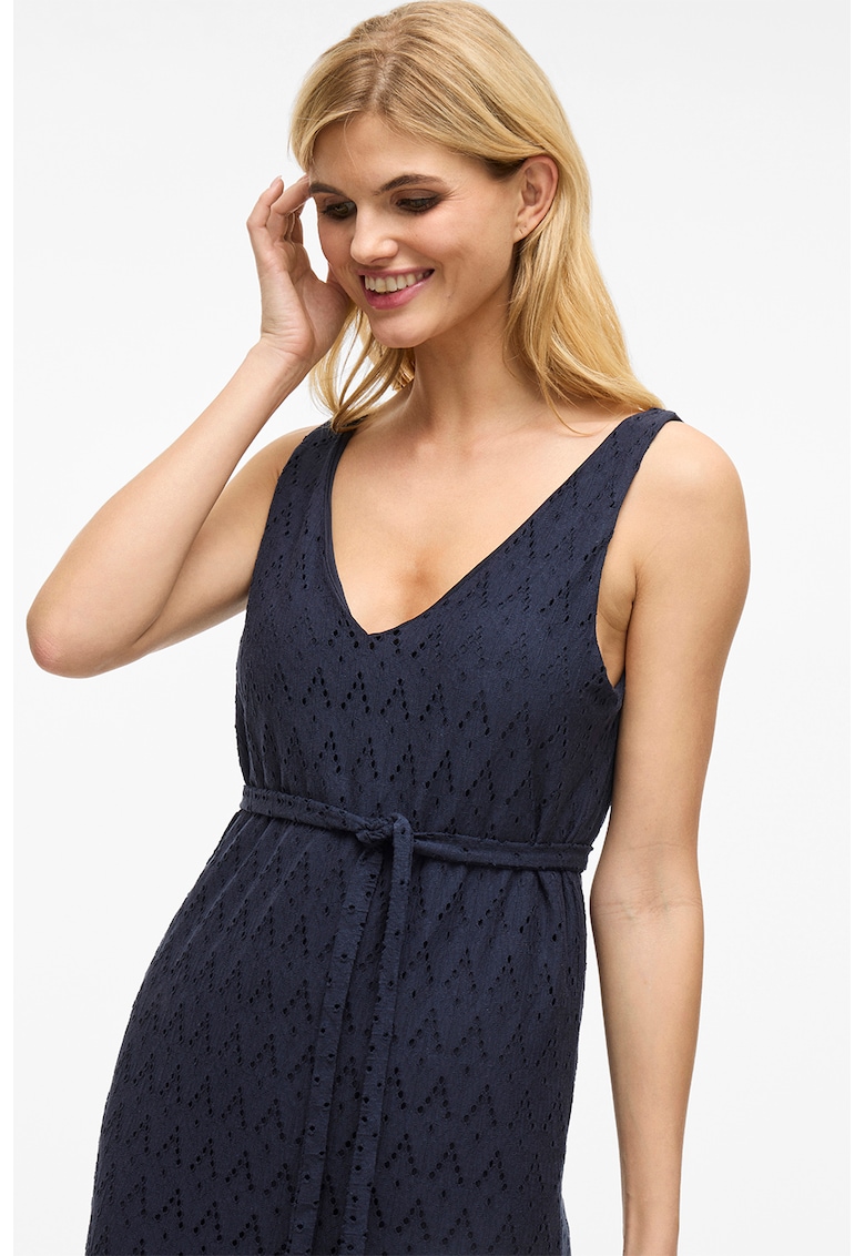 Rochie midi din dantela sangallo