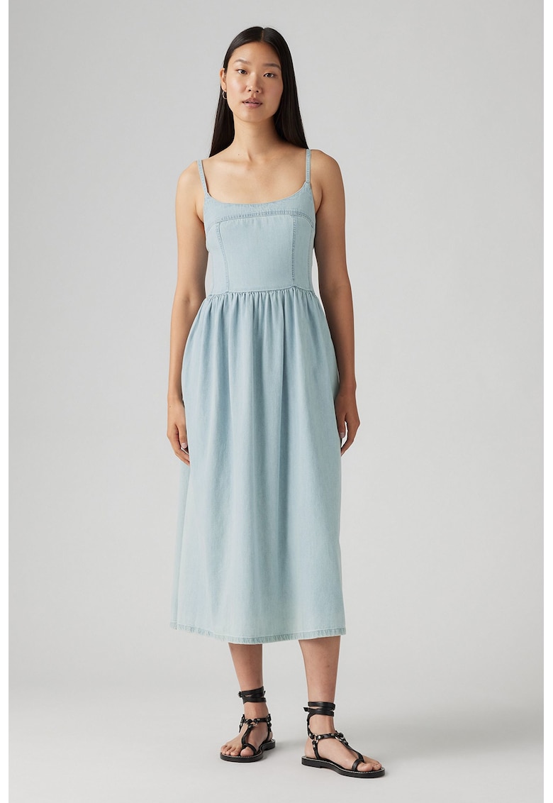 Rochie midi din denim