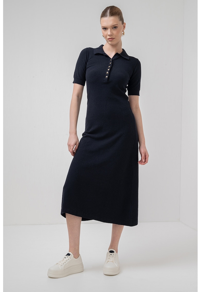 Rochie midi dreapta din amestec de bumbac Cesena