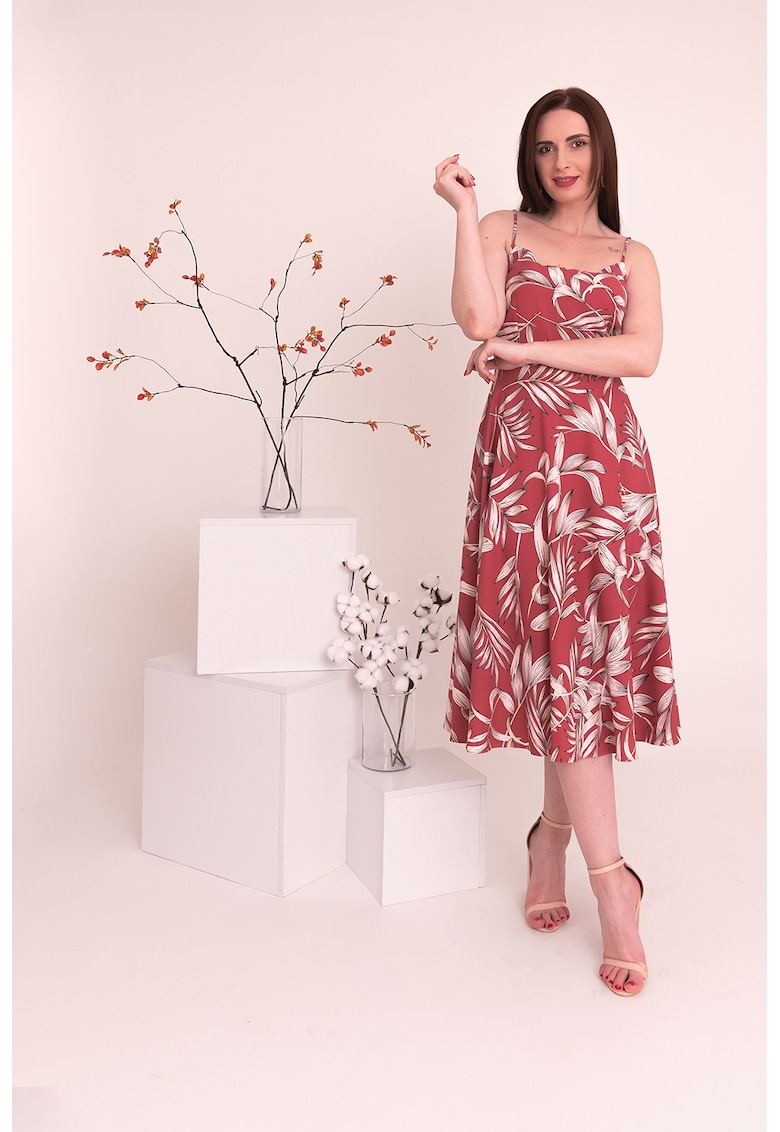 Rochie midi evazata Catalina