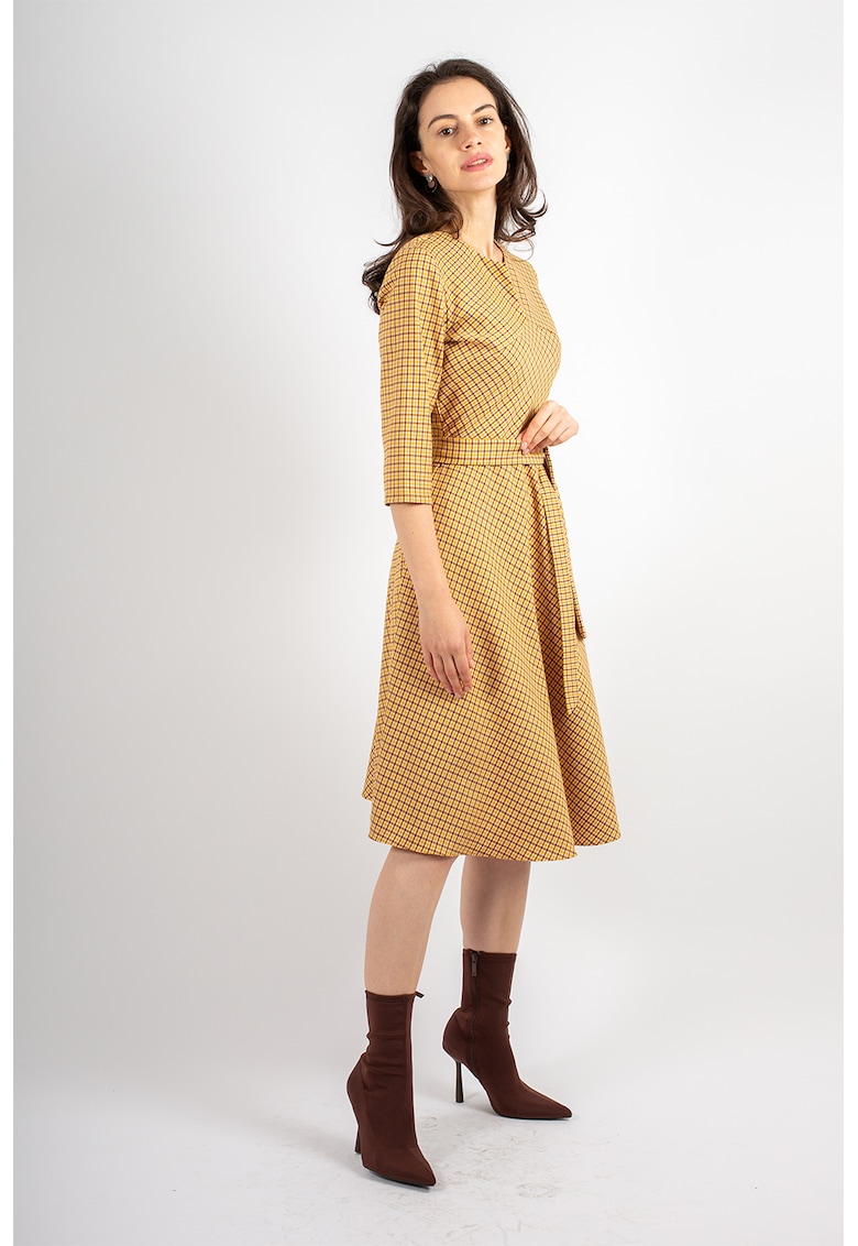 Rochie midi in carouri Victoria