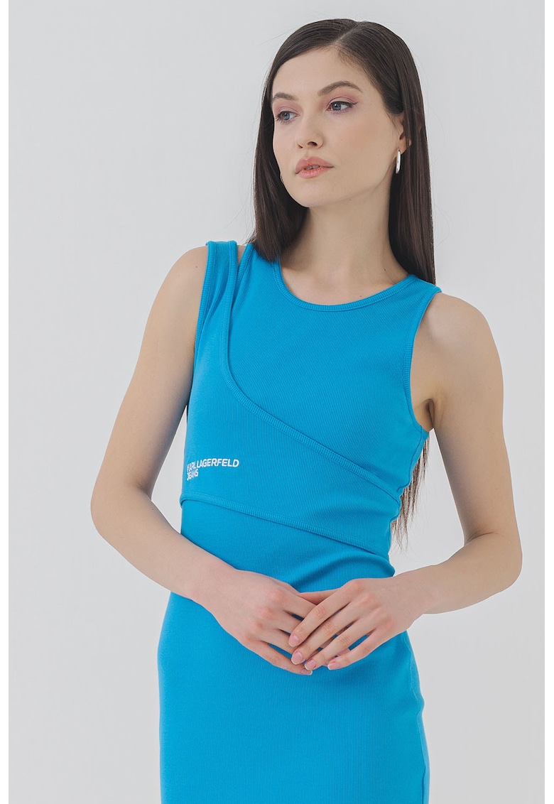 Rochie mini cambrata cu logo