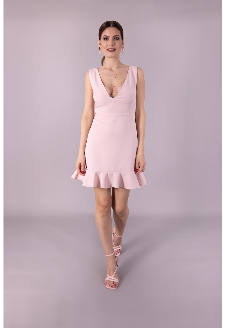 Rochie mini cu decolteu adanc in V