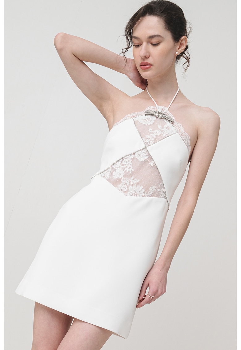 Rochie mini cu decolteu halter