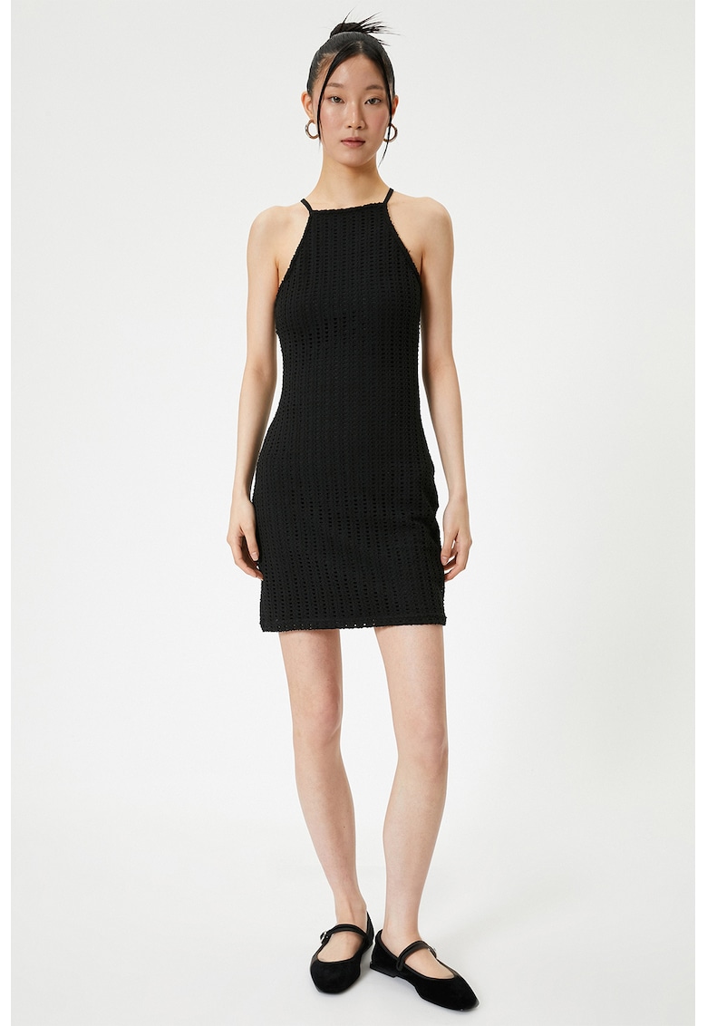 Rochie mini cu decolteu halter