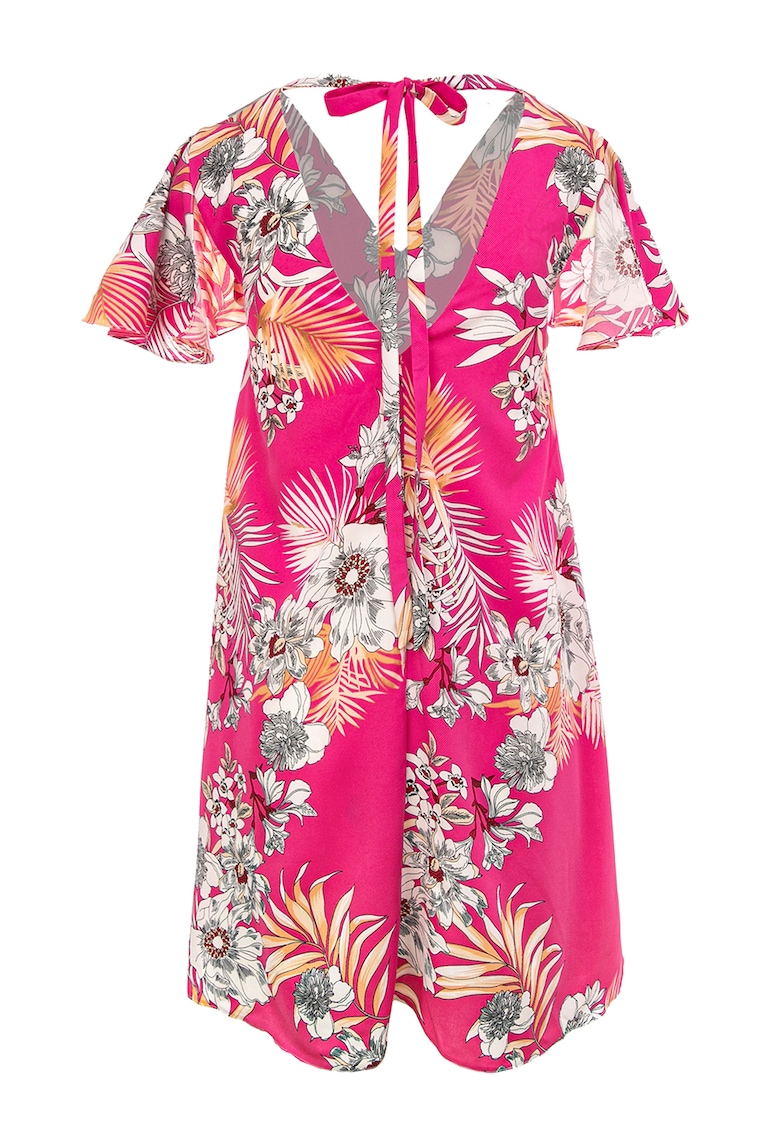 Rochie mini cu imprimeu tropical