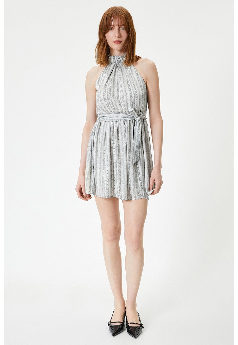 Rochie mini cu model si decolteu american