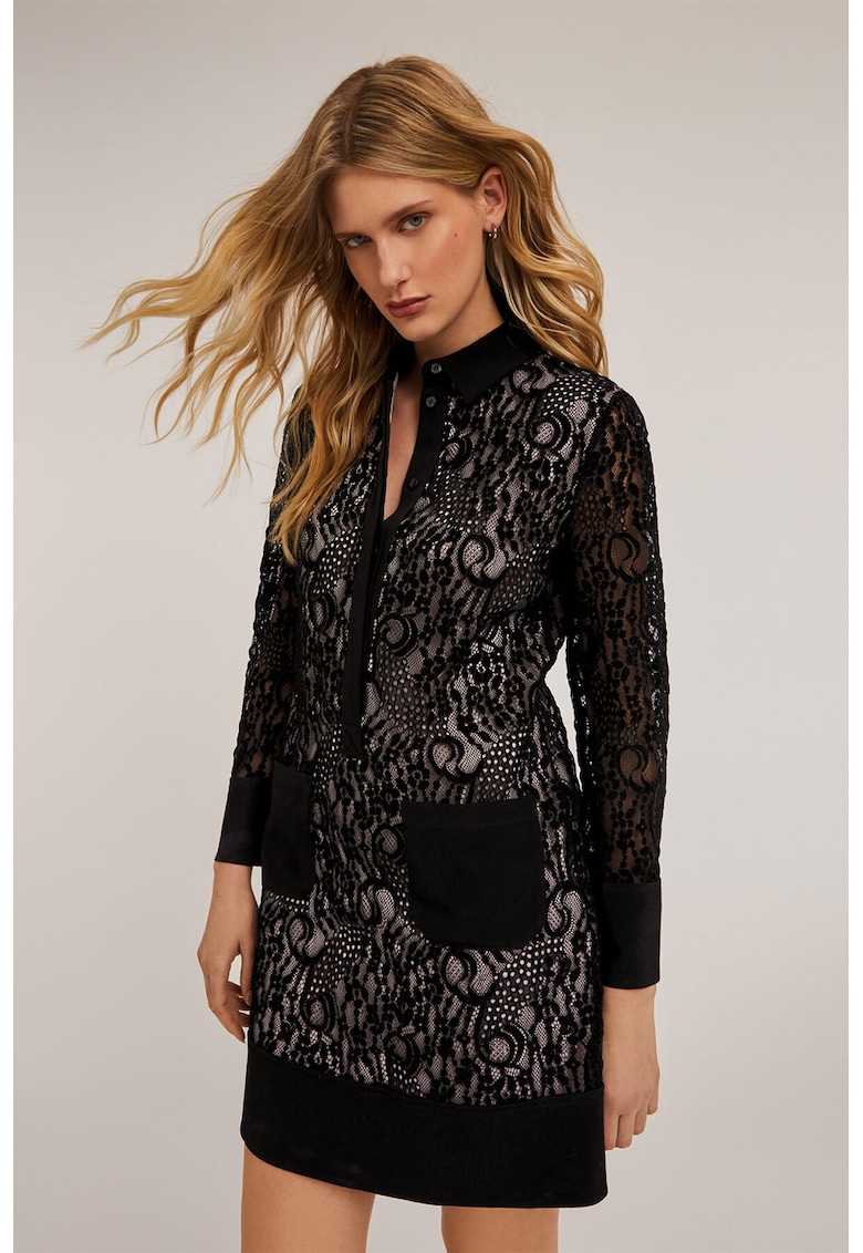 Rochie mini cu strat exterior de dantela