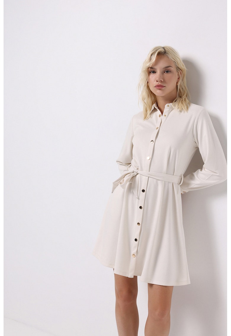 Rochie mini cu un cordon in talie