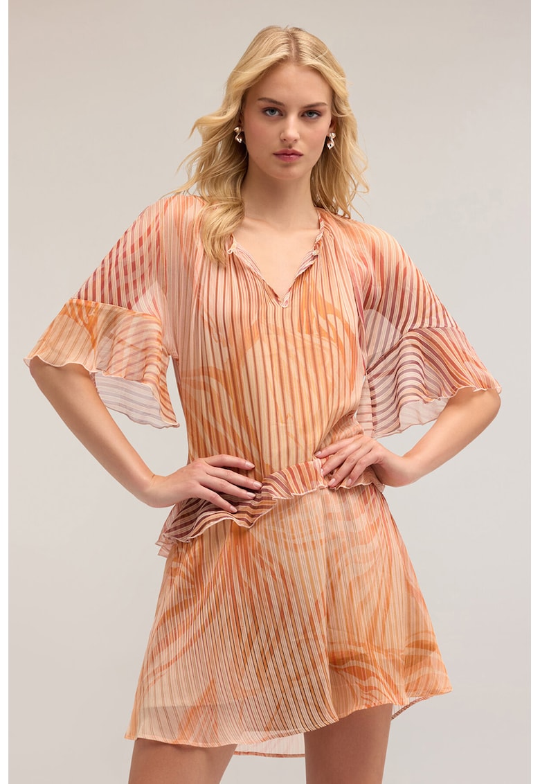 Rochie mini cu volane