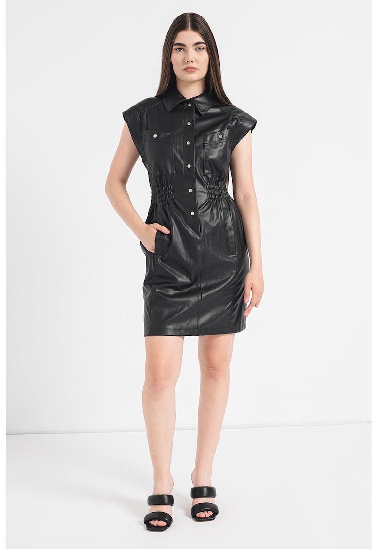 Rochie mini de piele ecologica Dary