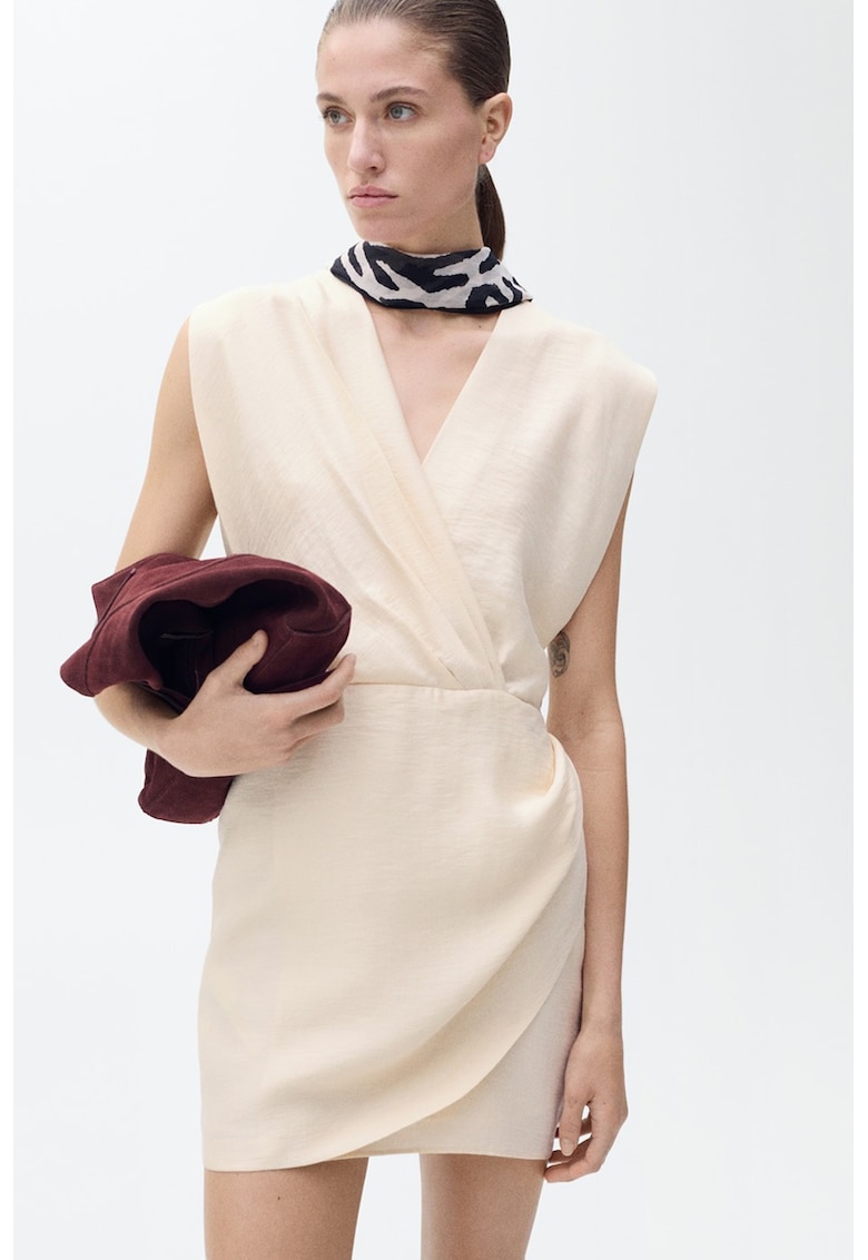 Rochie mini din amestec de lyocell