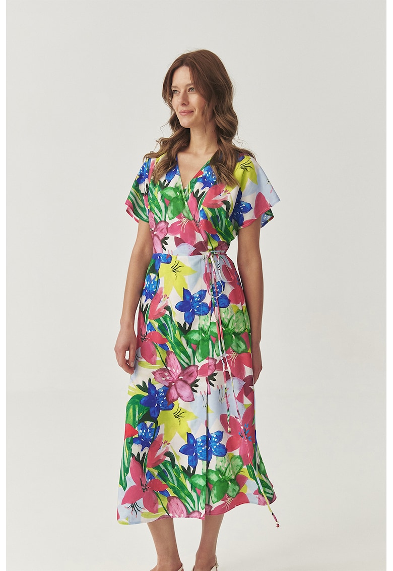 Rochie petrecuta cu imprimeu floral