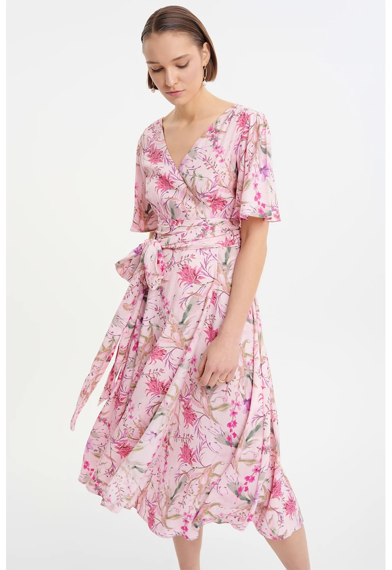 Rochie petrecuta cu imprimeu floral