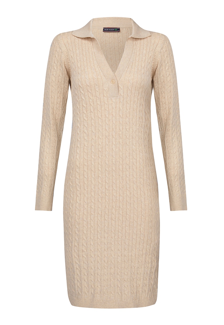 Rochie polo cu model torsade