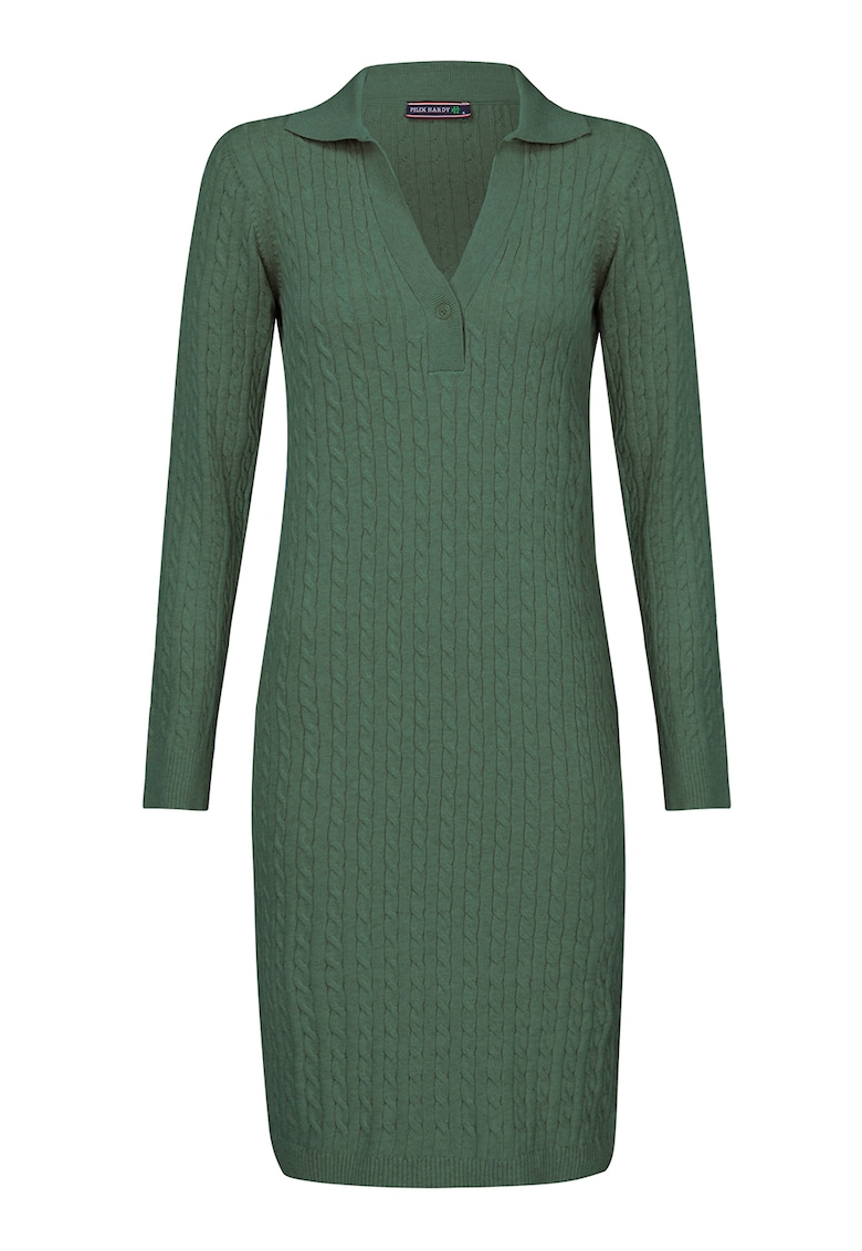 Rochie polo cu model torsade