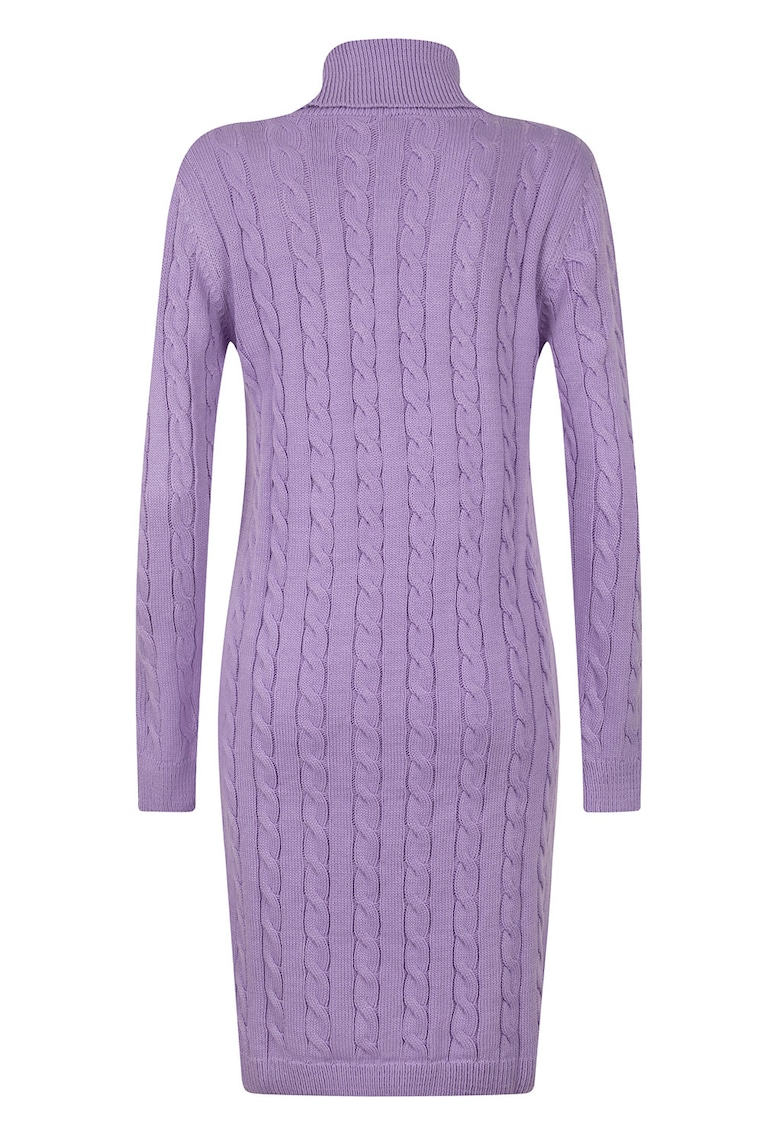 Rochie-pulover cu model torsade