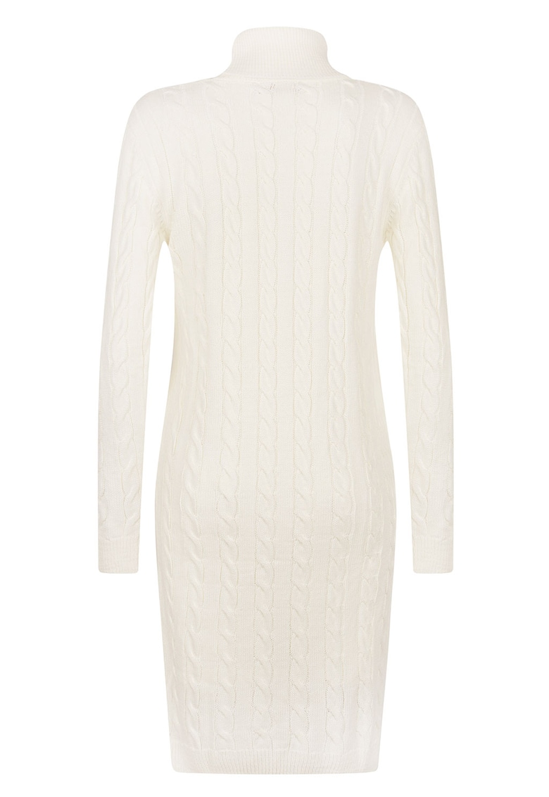 Rochie-pulover cu model torsade