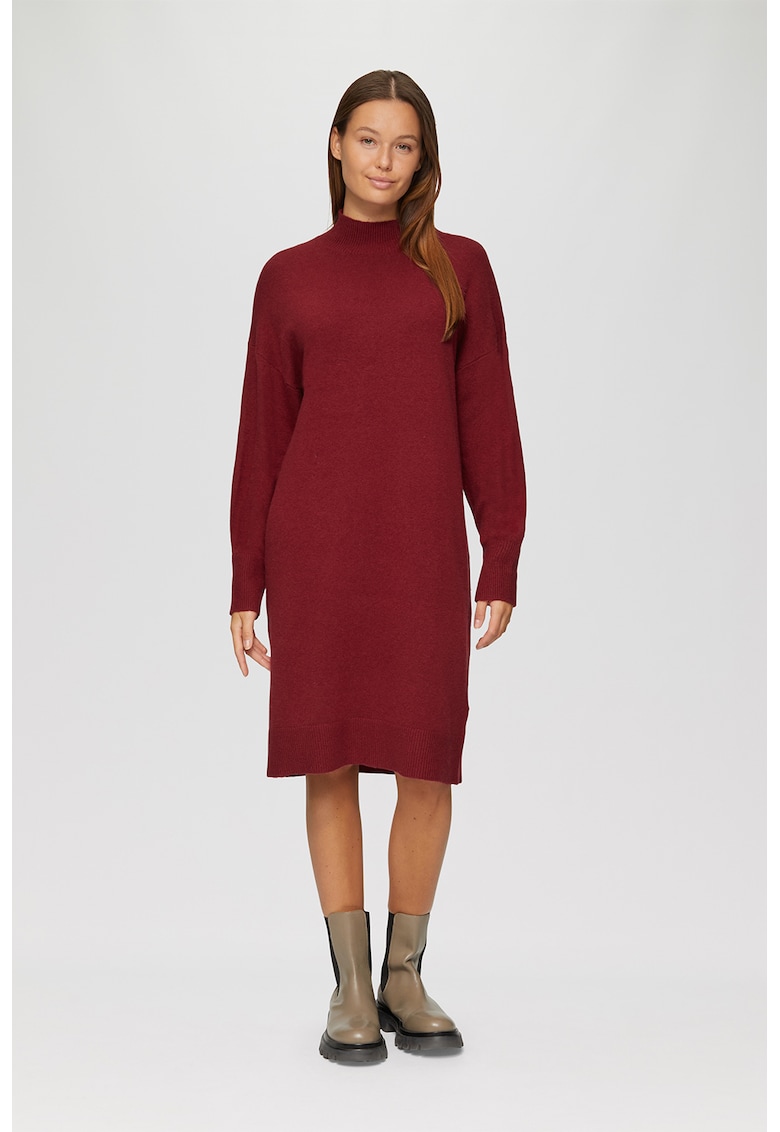 Rochie-pulover din amestec de bumbac