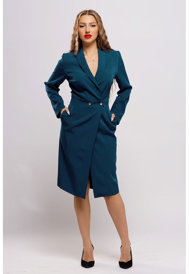 Rochie-sacou cu buzunare