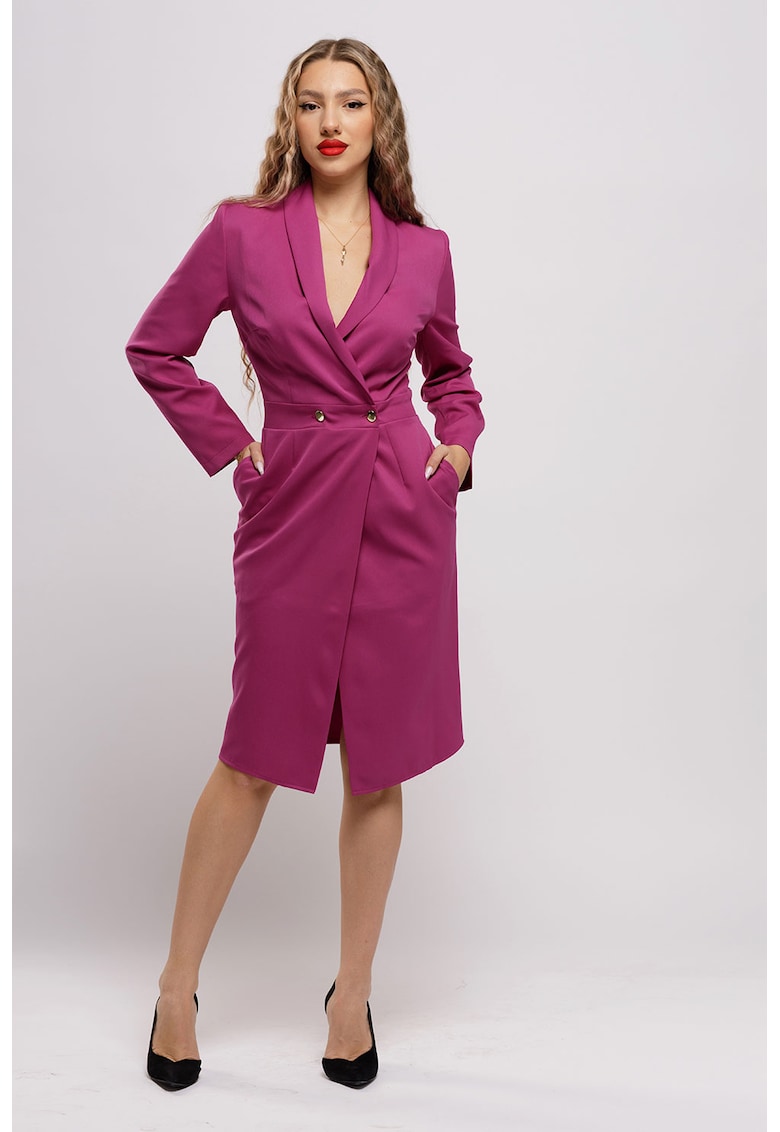 Rochie-sacou cu buzunare