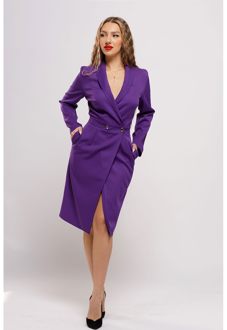 Rochie-sacou cu buzunare