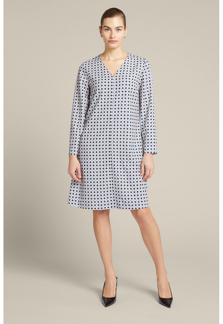 Rochie scurta cu decolteu in V si model