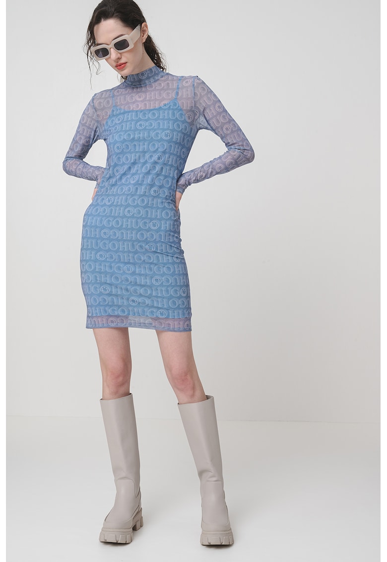 Rochie scurta cu maneci lungi Noella