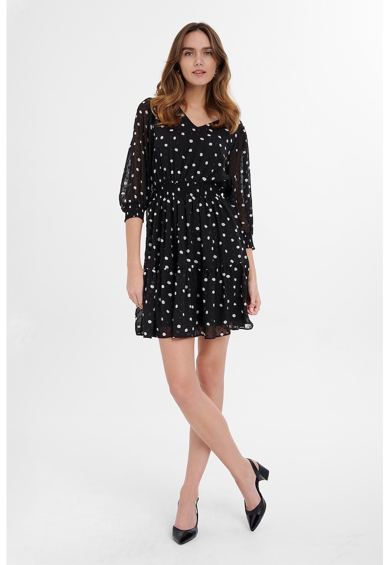 Rochie scurta cu model cu sfere