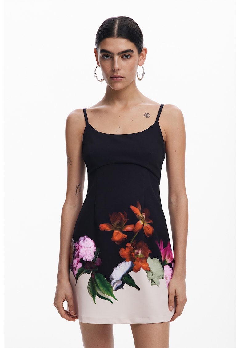 Rochie scurta cu model floral