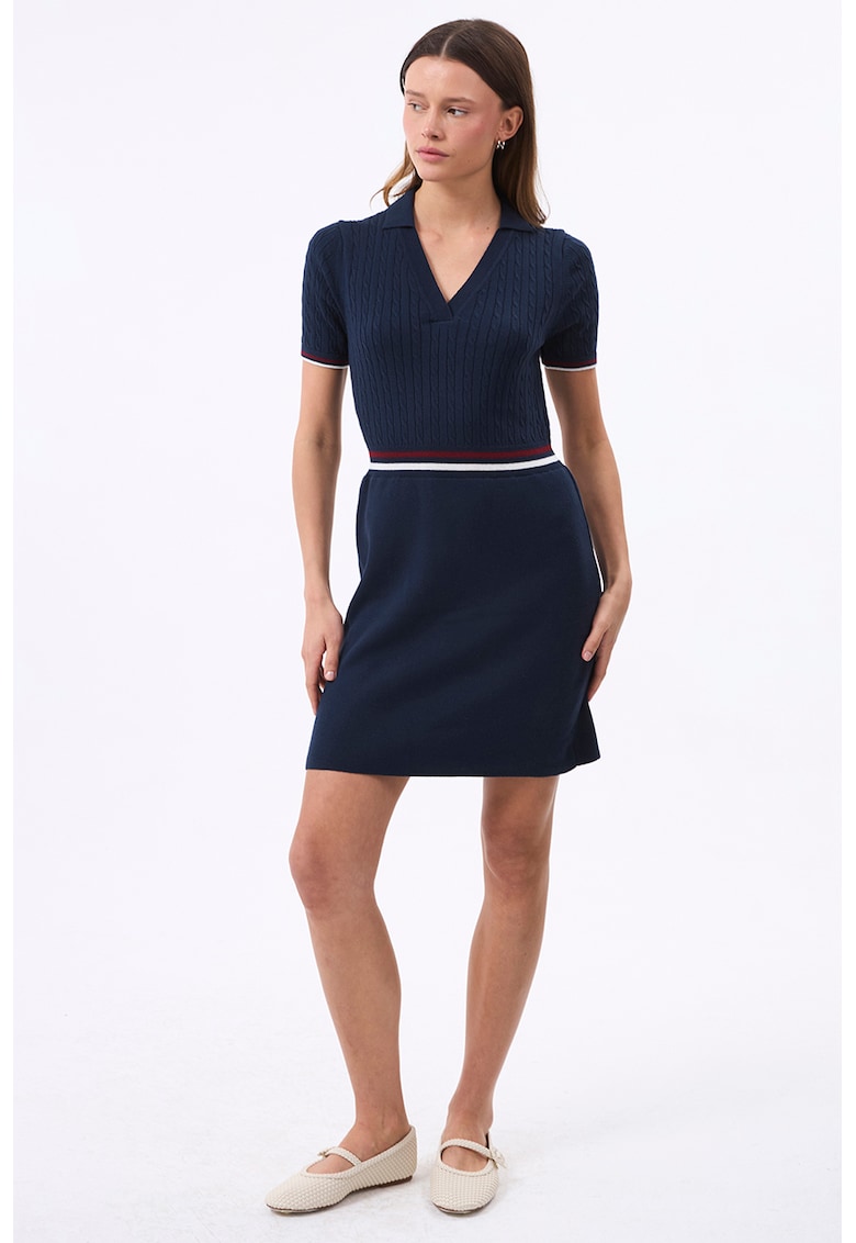 Rochie scurta din amestec de bumbac