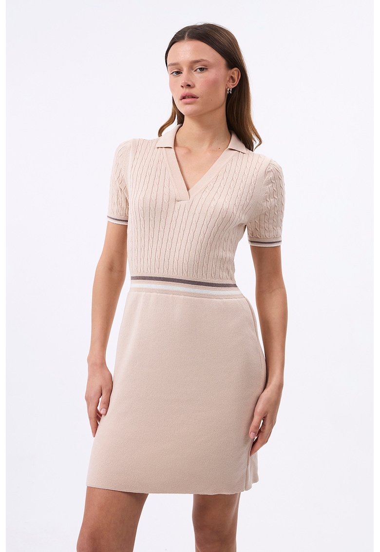 Rochie scurta din amestec de bumbac