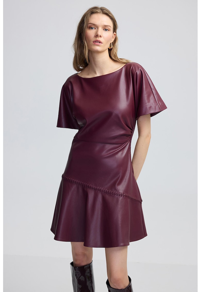 Rochie scurta din piele ecologica