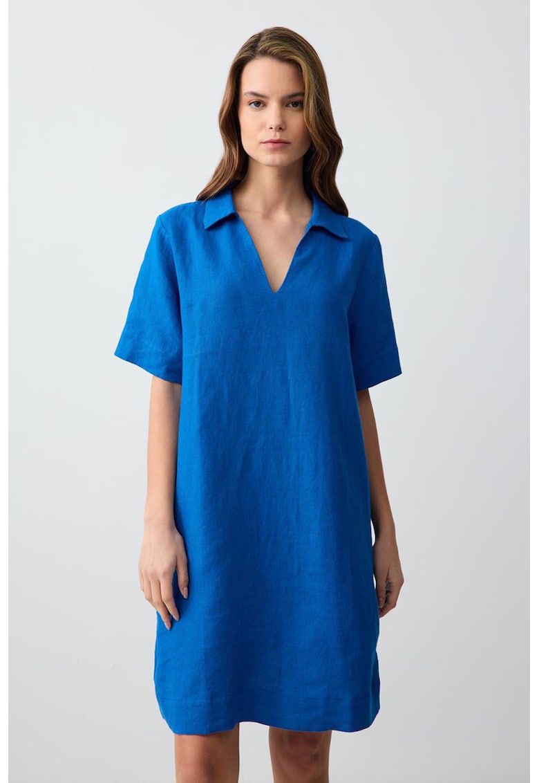Rochie scurta dreapta de in