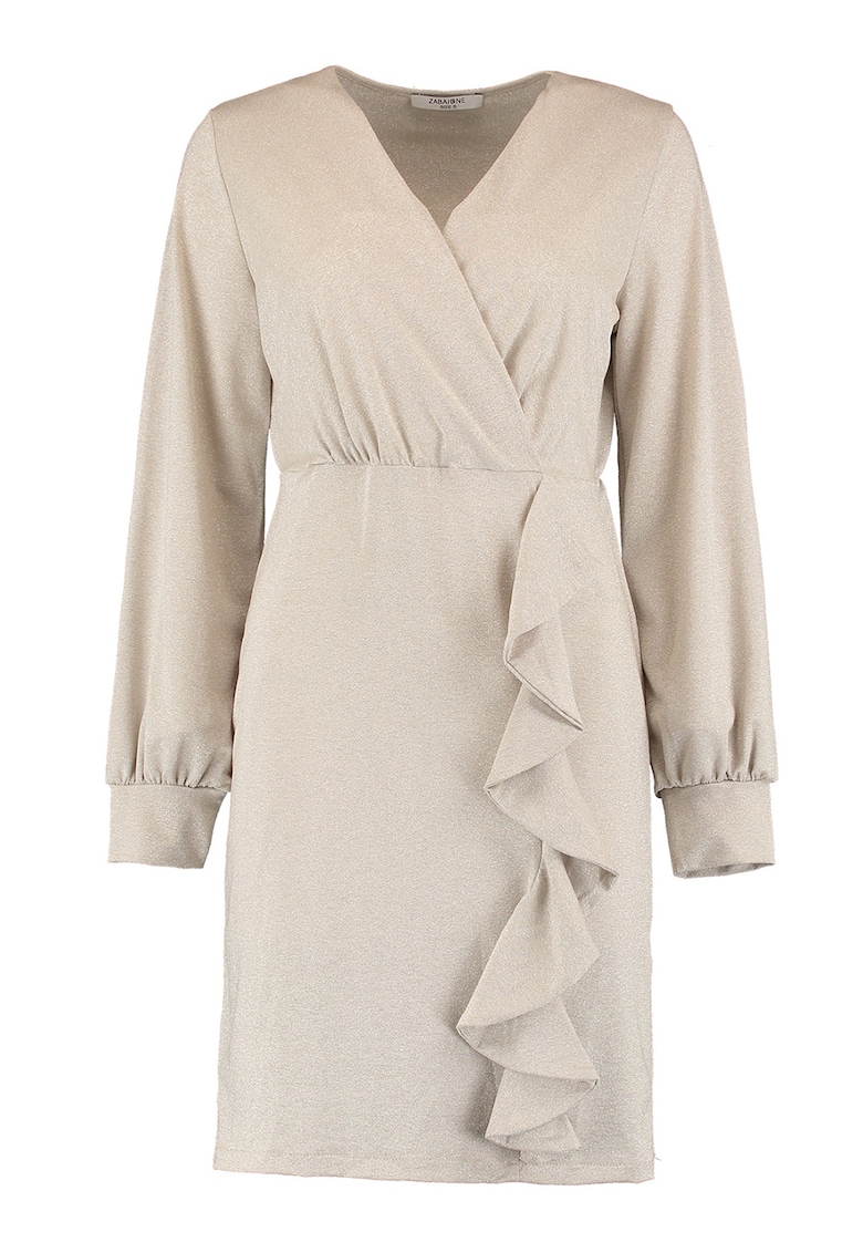 Rochie stralucitoare cu volan