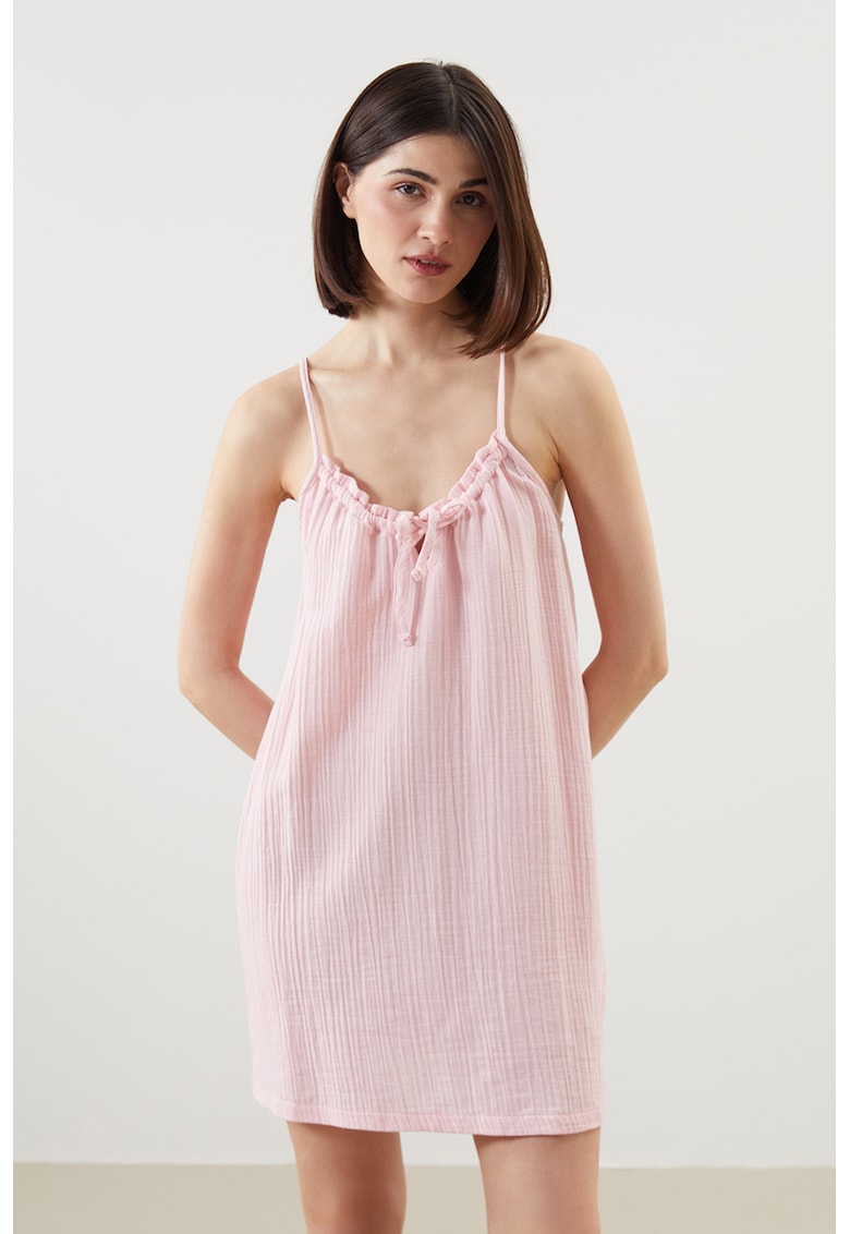 Rochie striata fara maneci