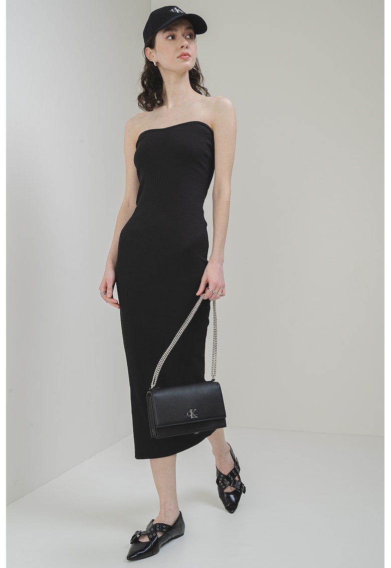 Rochie striata fara maneci
