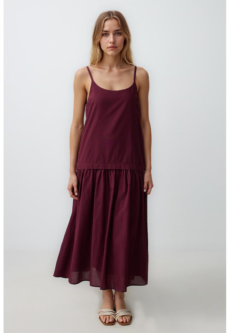Rochie supradimensionata cu decolteu rotund