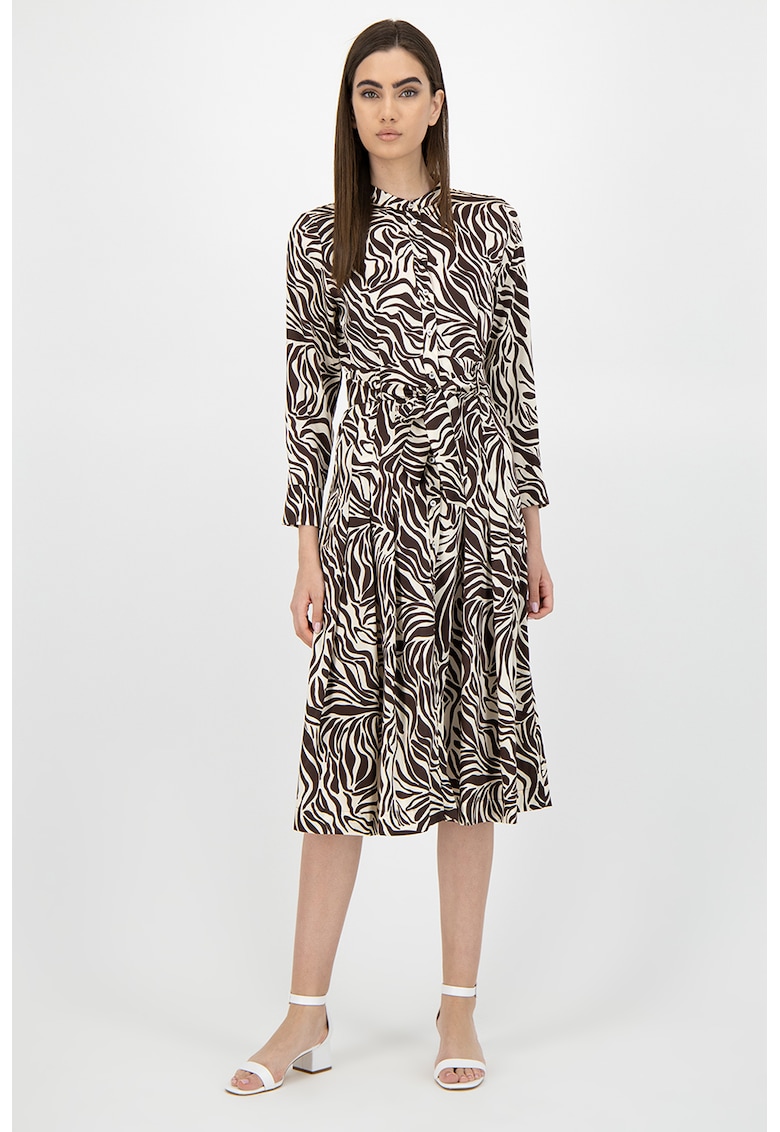 Rochie tip camasa cu animal print