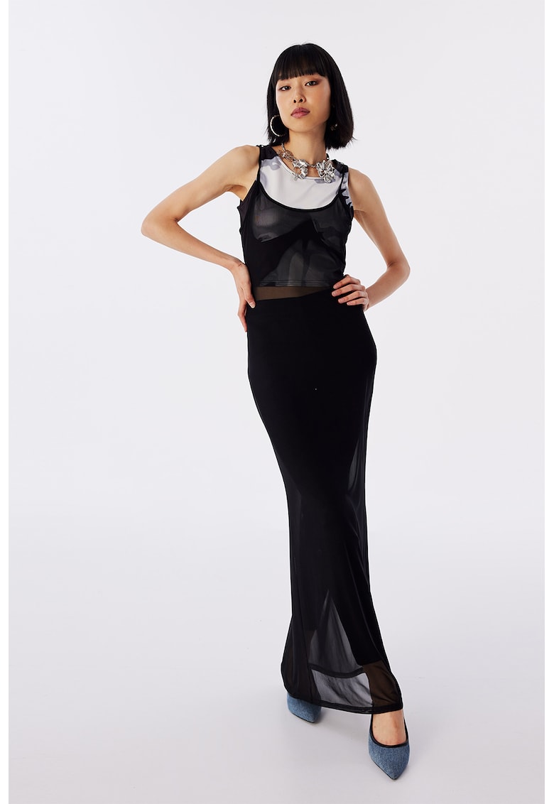 Rochie transparenta cu model 2 in 1