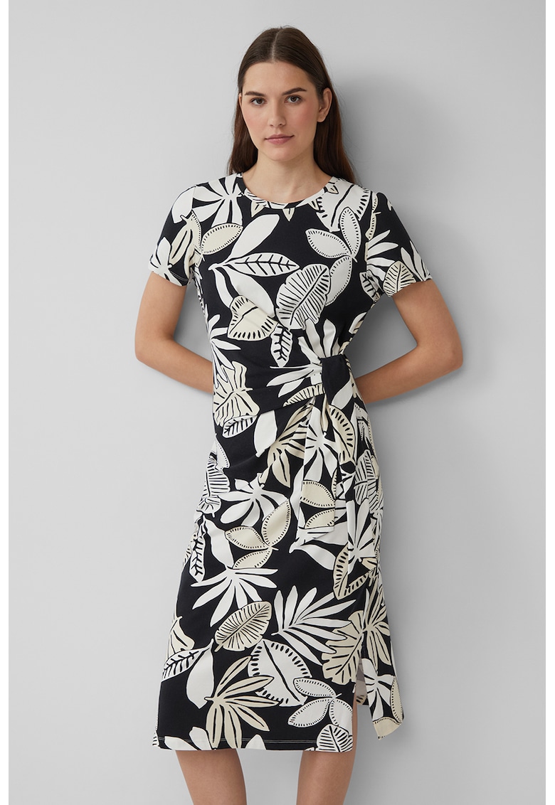 Rochie-tricou cu cordon in talie