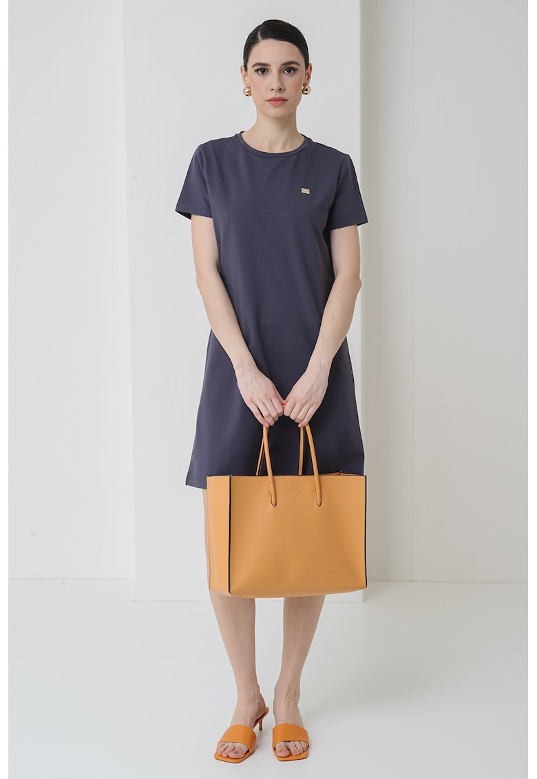 Rochie-tricou cu decolteu rotund