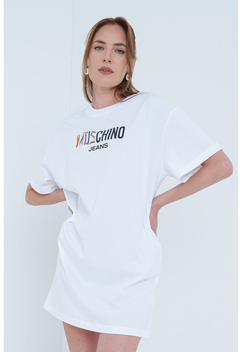 Rochie-tricou cu imprimeu logo