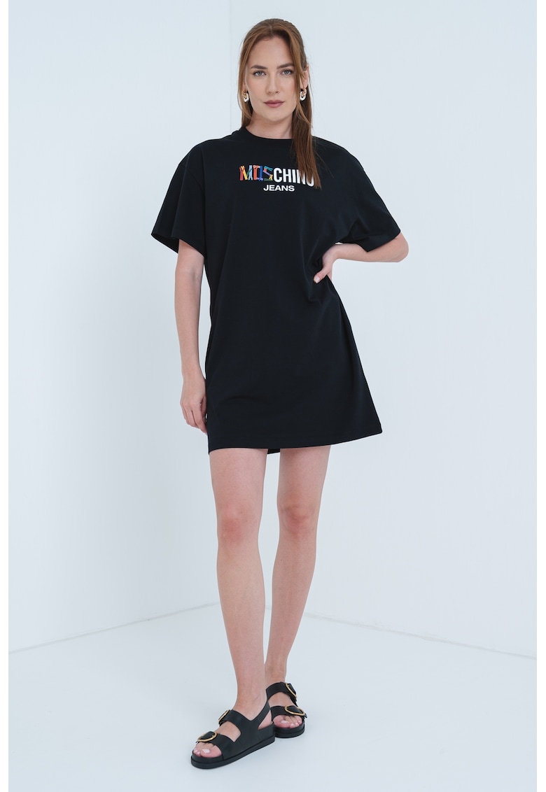 Rochie-tricou cu imprimeu logo