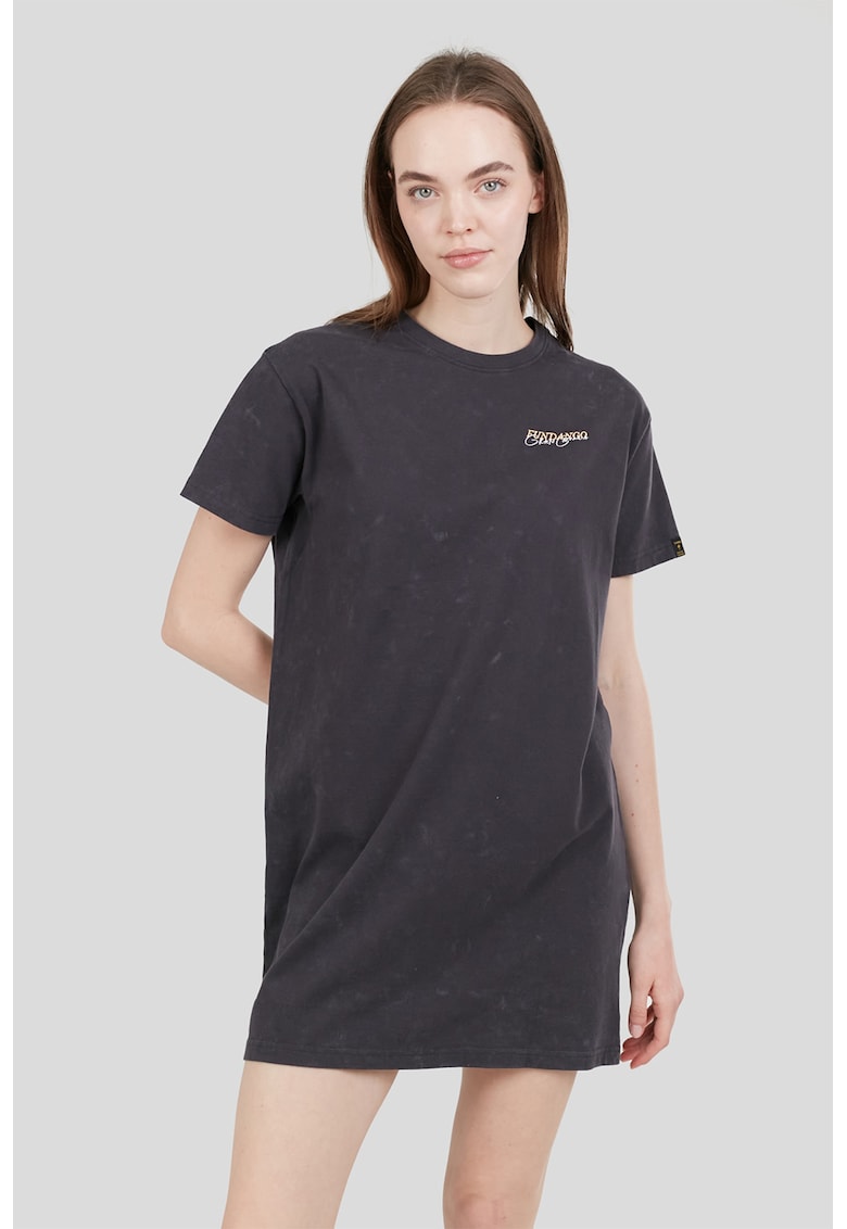 Rochie-tricou cu imprimeu pe spate