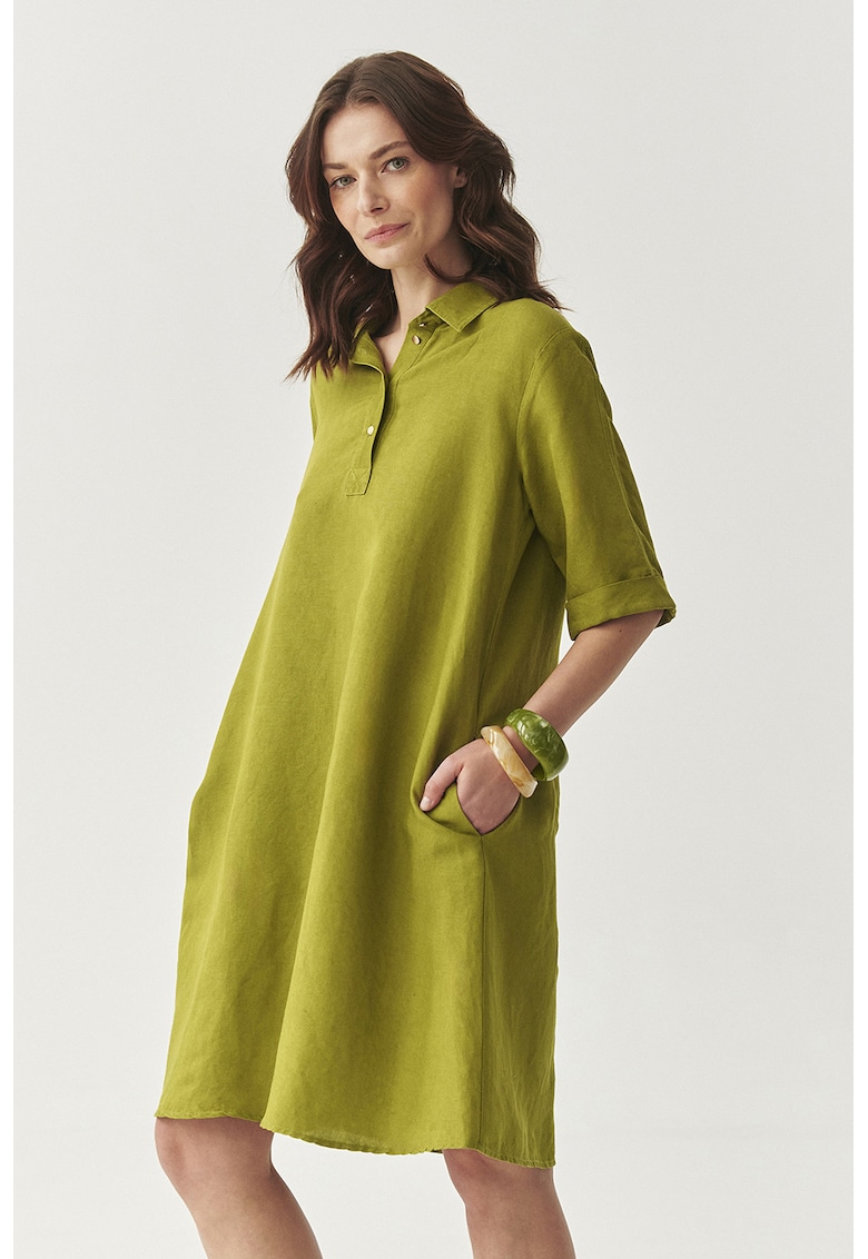 Rochie-tricou lejera din amestec de in