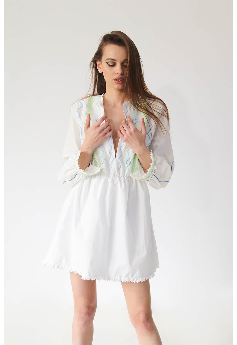 Rochie-tunica cu broderie